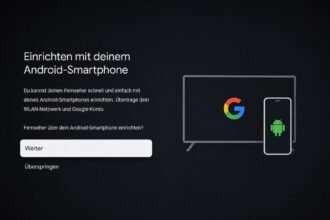Android TV Einrichtung mit Smartphone auswählen