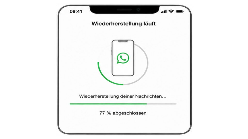 Chatverlauf wiederherstellen bei der WhatsApp-Einrichtung