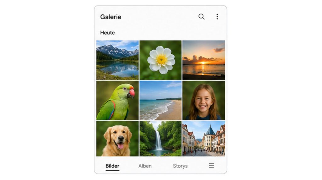 Samsung Galerie mit WhatsApp-Bildern